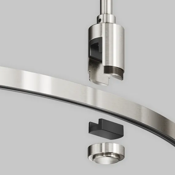 Шинопровод круглый из полукругов 1800мм Flarity платина Technical trx154-2sr-d1800-pt