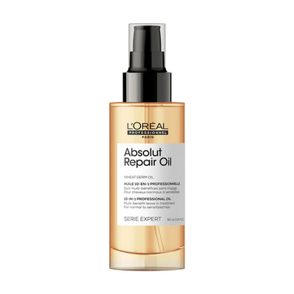 Масло для восстановления поврежденных волос, L`oreal Professionnel Serie Expert Absolut Repair Oil Gold 90 мл