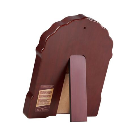 Св. Семейство, икона арочная с рамкой под стеклом, красное дерево 206х270