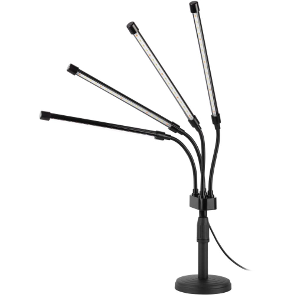 Настольный светильник для растений ЭРА FITO-40W-АLED-Ra полного спектра 40 Вт черный | Интерьерные фито светильники