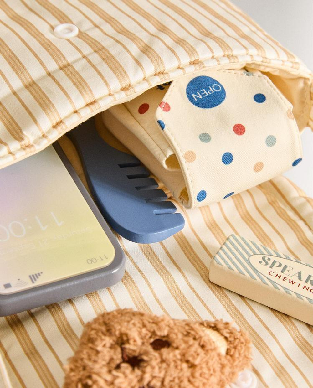 ZARA HOME ДЕТСКАЯ МИНИ-СУМКА С АКСЕССУАРАМИ, РАЗНОЦВЕТНЫЙ