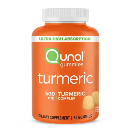 Qunol, Комплекс куркумина 500 мг, Turmeric Curcumin 500 mg, 60 жевательных конфет