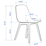 Стол и 4 стула - IKEA MARIEDAMM / ODGER / ИКЕА МАРИЕДАММ/ОДГЕР, черный, имитация мрамора