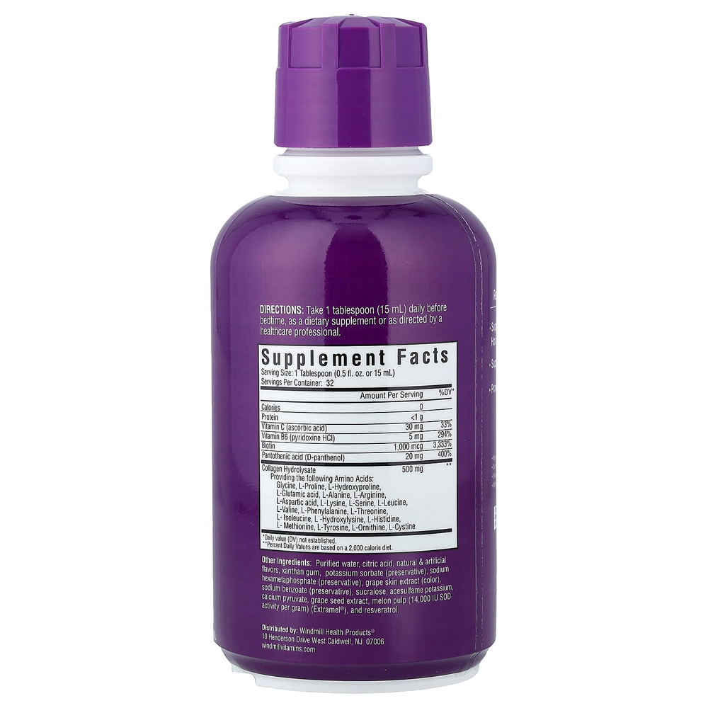 Rejuvicare, Collagen Beauty Formula, комплекс с жидким коллагеном, виноград, 473 мл (16 жидк. унций)
