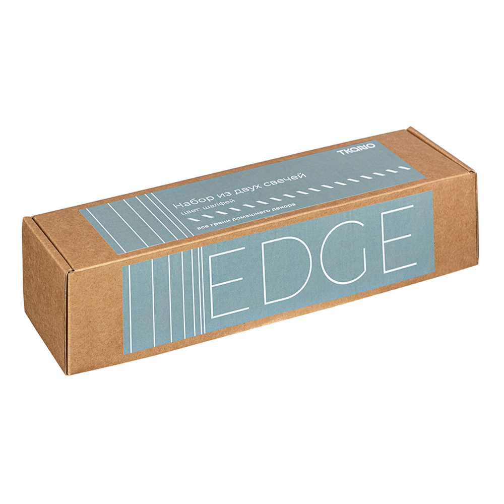 Набор из двух свечей Tkano из коллекции Edge, 24,5см | шалфей