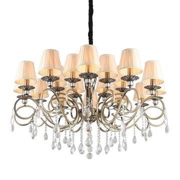 Люстра подвесная 18*Е14 OML-79113-18 бронза Belluno Omnilux