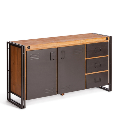 Комод Secret De Maison CITY ( mod. CTY D01) металл/дерево акация, 150х45х80см, коричневый дым