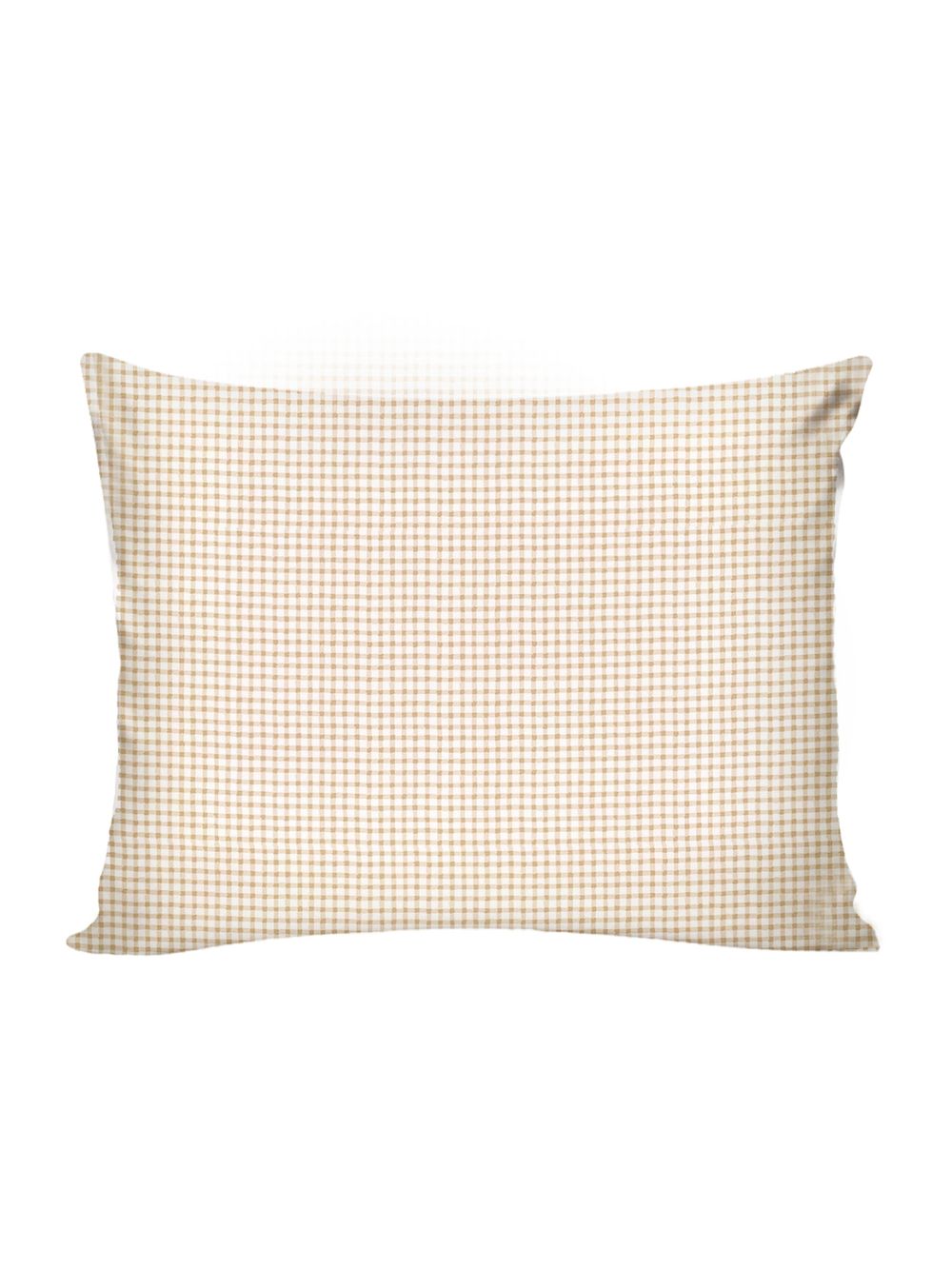 Постельное белье перкаль Сказка "Бежевая клеточка" 1,5-сп Наволочка 50х70 см 1 шт Простынь на резинке 90x200 см Пододеяльник 145x215 см