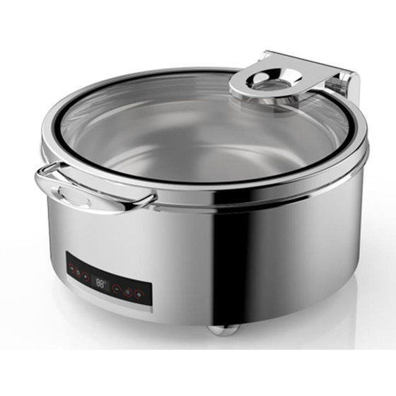 Мармит электрический 6,8 л круглый сухой нагрев без воды с откидной крышкой d36 см "TERNI" SUNNEX