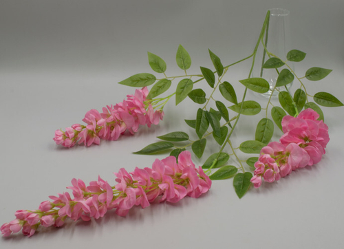 Ветка глициния 90см 3 отв. розовая Артикул: 1612246