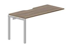 стол Polo 1580х680х750мм (с эргономичным вырезом) - приставной элемент