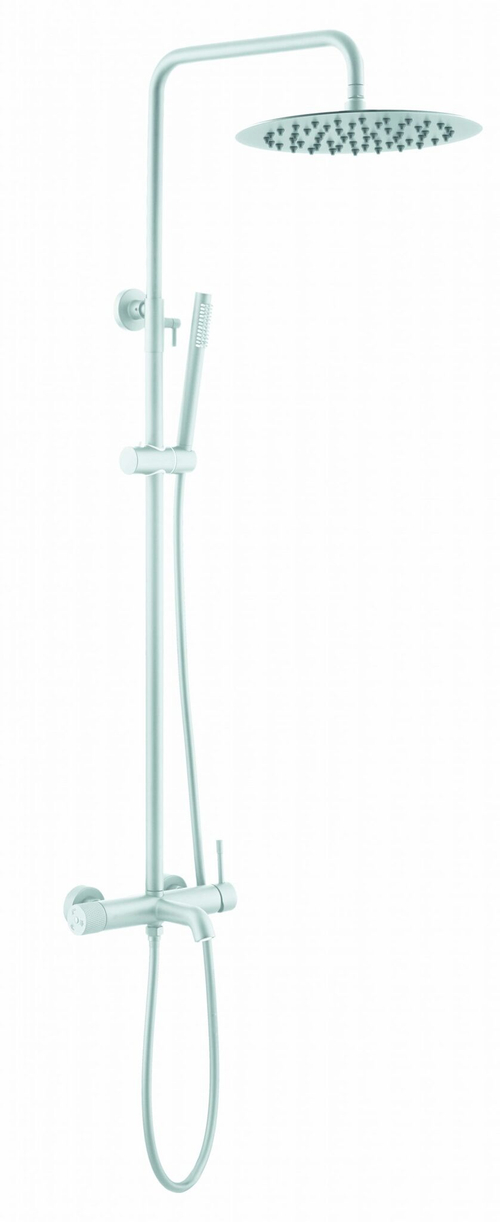 Boheme Стойка для душа со смесителем UNO Matt White