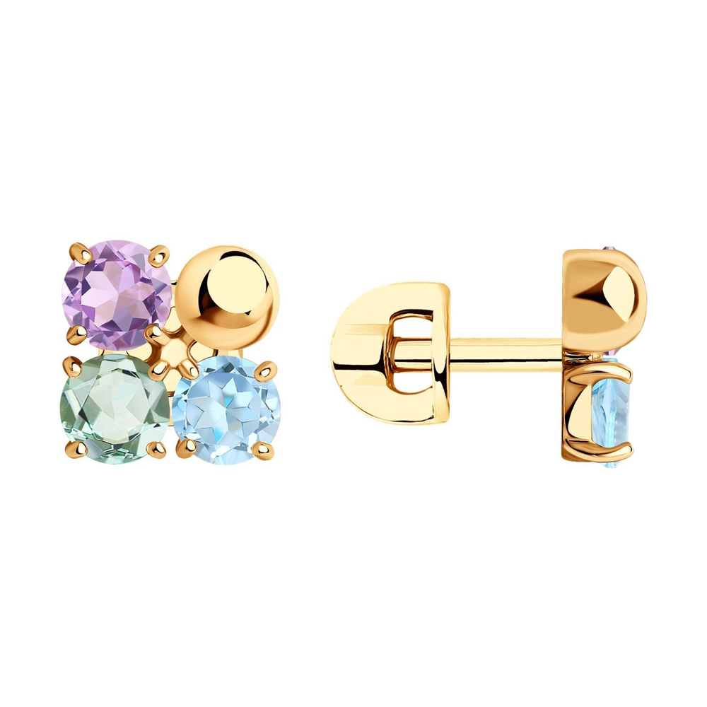 Серьги из золота 585 пробы