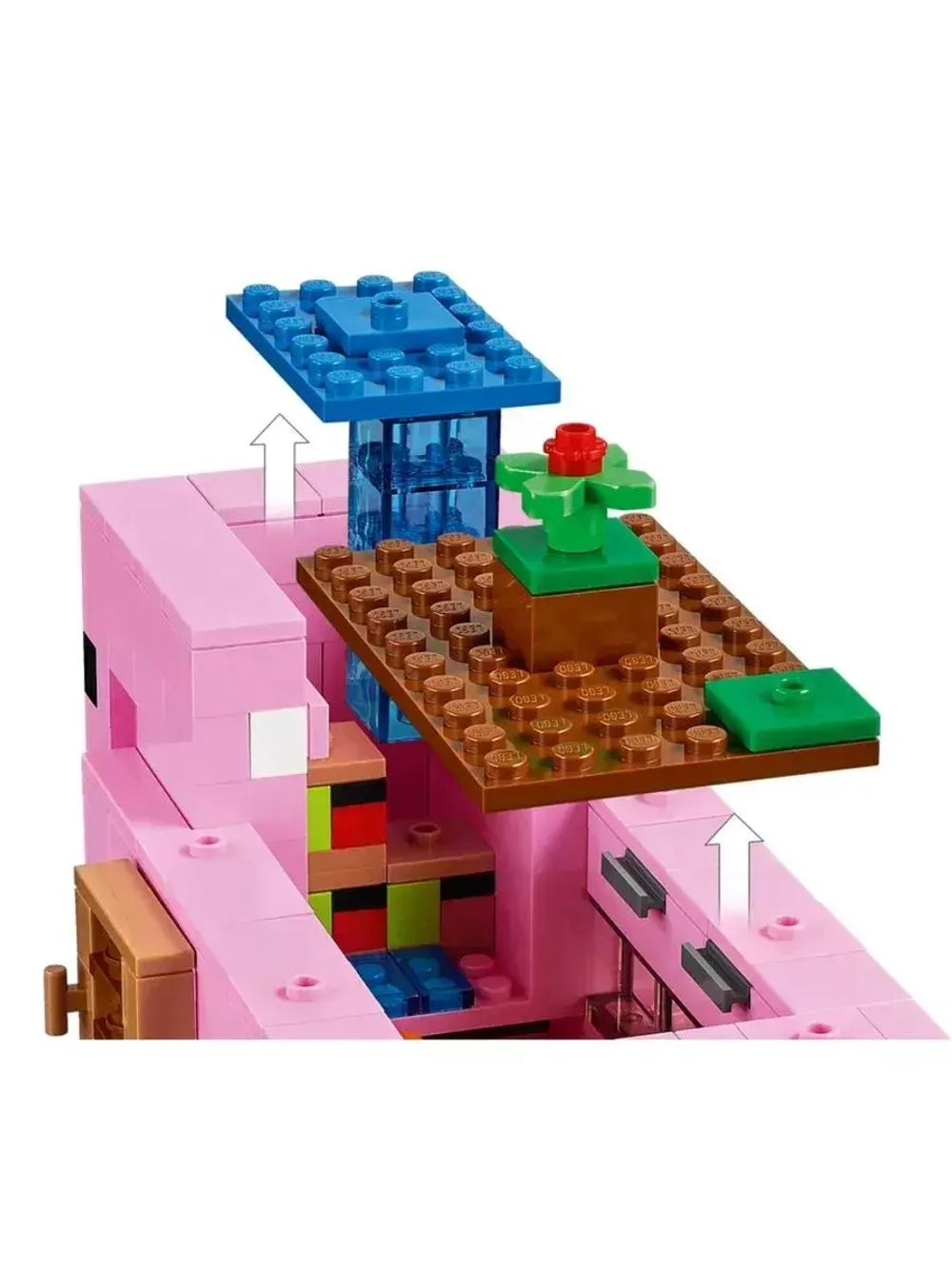 Конструктор Майнкрафт Дом-свинья 490 деталей