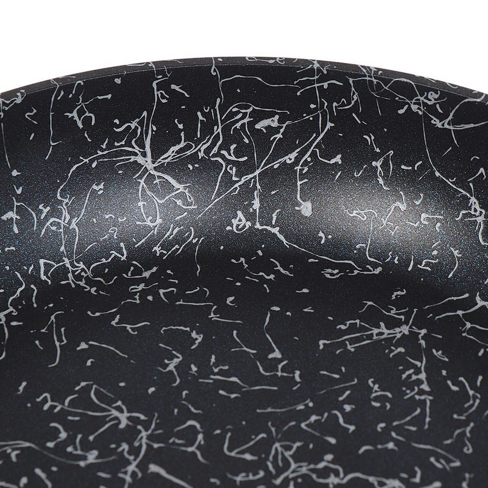 Сковорода алюминий, 28 см, антиприг, Daniks, Сильвер Олимп, серебр, FP-28-SIRO-SLV-BLK-IND, индукц