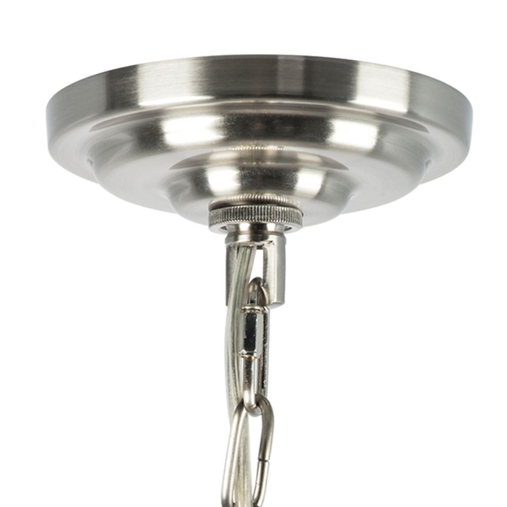 723125 Люстра FLUME 12х40W E14 ЧЕРНЫЙ МАТОВЫЙ/НИКЕЛЬ