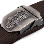 Ремень СЛЕДОПЫТ текстиль темно-коричневый