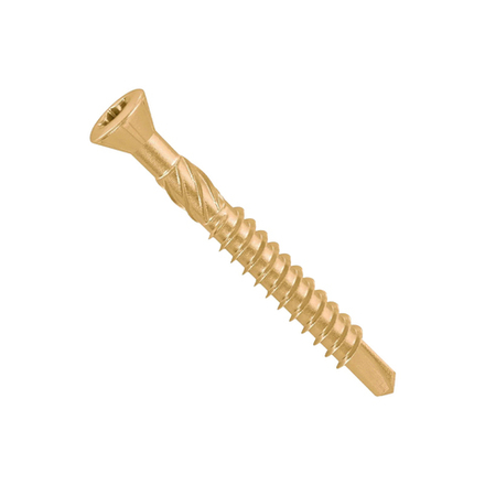 CFB 0340 Шуруп для полов и паркета 3,2×40 (500 шт.) Желтый цинк ТХ10