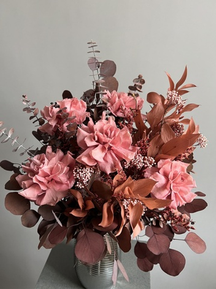 Букет Мерлот с вазой