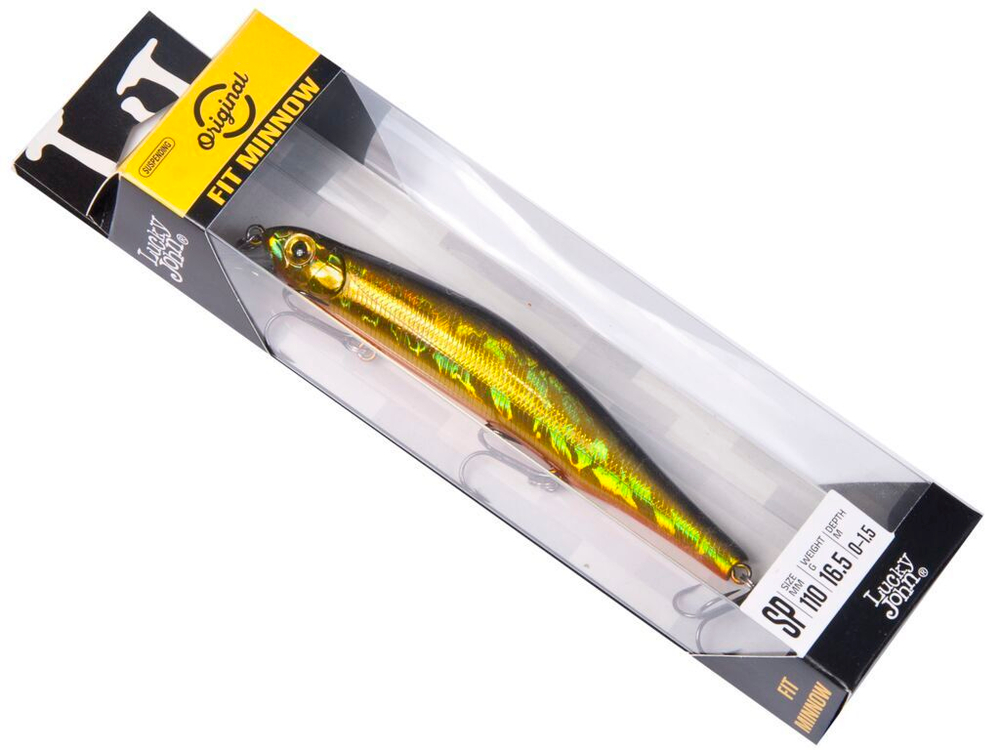 Воблер Lucky John Fit Minnow 110SP (Original) 11 см, цвет 308, 16.5 г