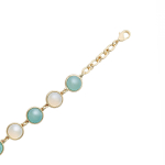 Браслет классический Possebon Pearl B.Agate-Opaline C1362.21.25 BL/BW/G