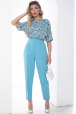 Брюки "Между нами любовь" (голубые) Б9050 LT Collection