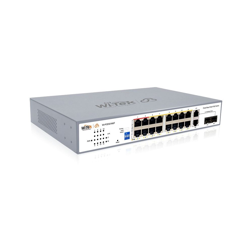Смарт коммутатор на 16 PoE портов WI-PCES218GF