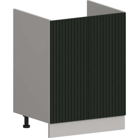 Кухня Модуль ШНМ 600 Белый / Насыщенно-зеленый