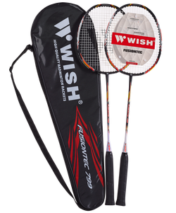 Набор для бадминтона Fusiontec 799K, 2 ракетки, оранжевый