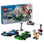 Конструктор LEGO City 60474 Сетка F1 с гоночными автомобилями CARB и Sauber