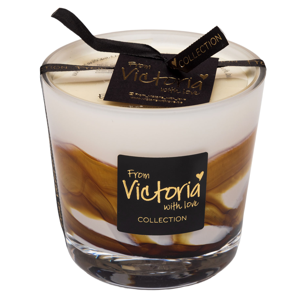 nan Свеча ароматическая Wave brown Victoria with Love Коричневый