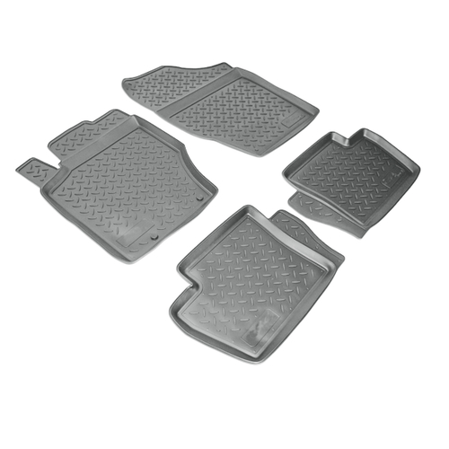 Ковры в салон Norplast/Unidec для Citroen C4 в кузове L (2004-2010), Серый, арт.NPL-Po-14-14-G