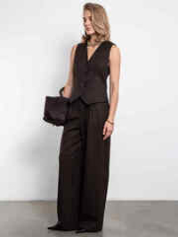 Брюки палаццо Basic (коричневый)