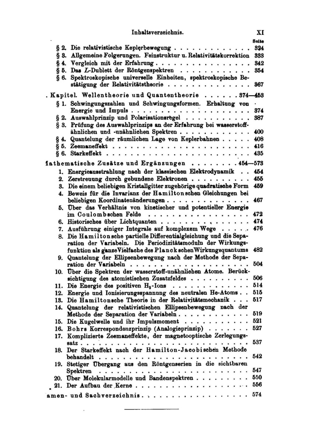 Atombau Und Spektrallinien | Arnold Sommerfeld