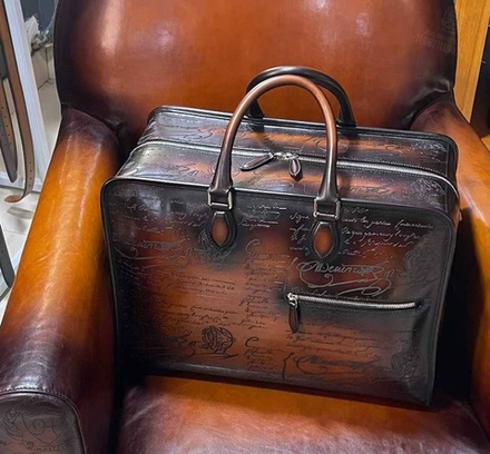 Дорожная сумка Berluti Overnight Scritto