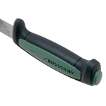 Нож Morakniv Basic 511 углеродистая сталь, пласт. ручка (серая) зел. вставка