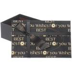 Коробка подарочная «Послание» 19*12*6,5 см, Черный