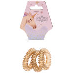 Резинки для волос силиконовые 3шт «ЕЖЕВИКА», цвет золотой, d-3,8см (Подвес Единорог)