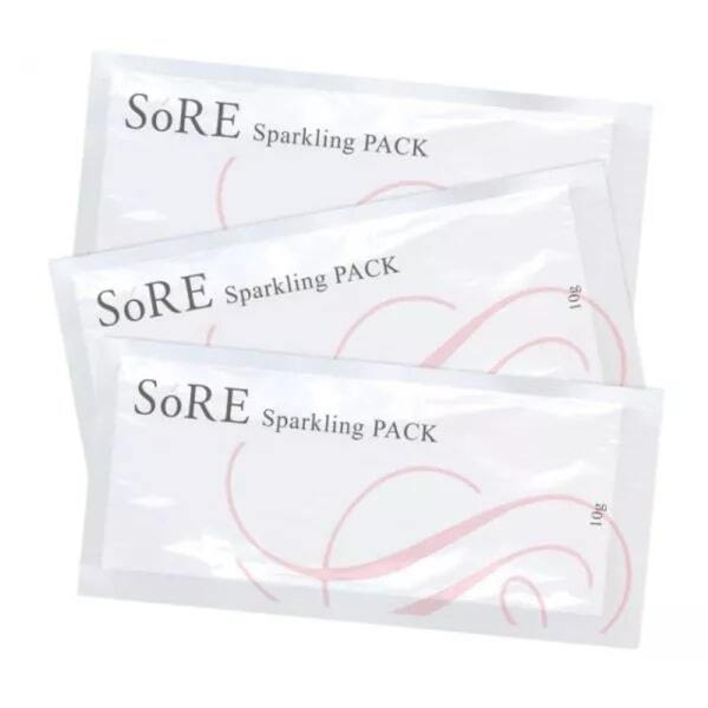 SoRE Гелевая маска Спарклинг для карбокситерапии Sparkling Pack 3х10 мл