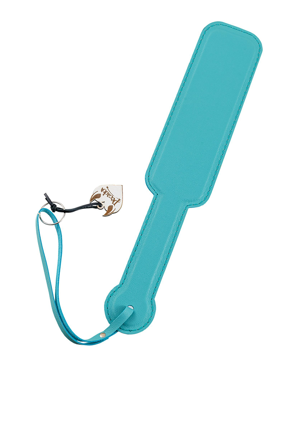 Голубой кожаный пэддл - 37 см.