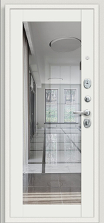 Флэш Kale Шагрень белая/Off-white 205*86 левое