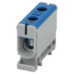 Клемма силовая вводная КСВ ЭРА NO-224-126 (KE61.2) 6-50 мм2 синяя N | Клеммы силовые вводные КСВ, КВМ