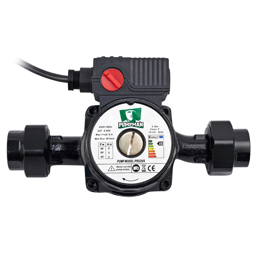 Насос циркуляционный PUMPMAN,40-90Вт,180мм,40л/м PRS25/6