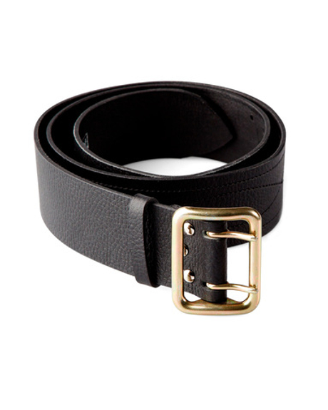 Ремень ОМОН кожаный 50мм чёрный