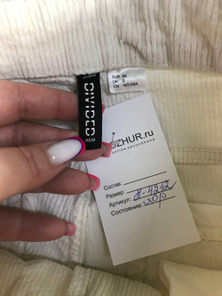 Брюки H&M вельветовые, маркировка 36, визуально 42 размер