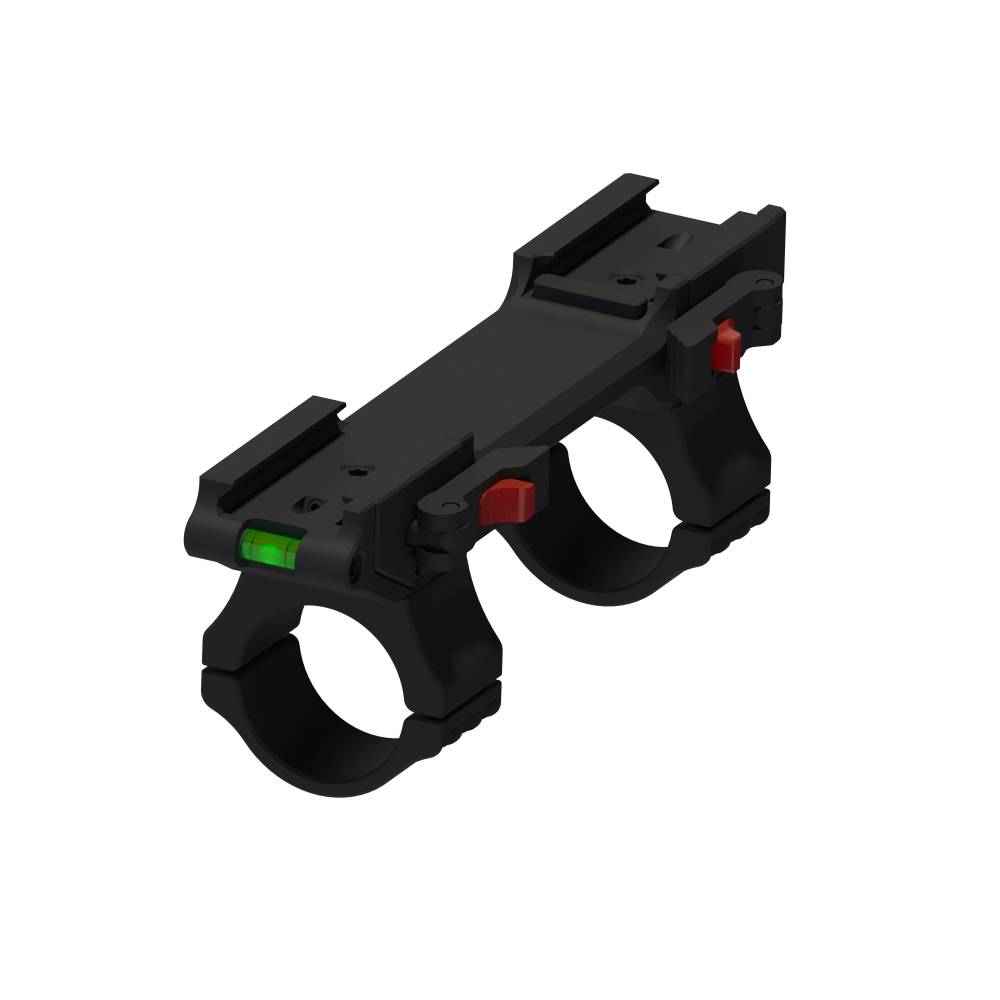 Кронштейн с кольцами быстросъемный Aimpro на Weaver с кольцами 34мм (уровень)