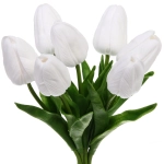 Цветы искусственные «Natur» 38см Тюльпаны 7шт белые