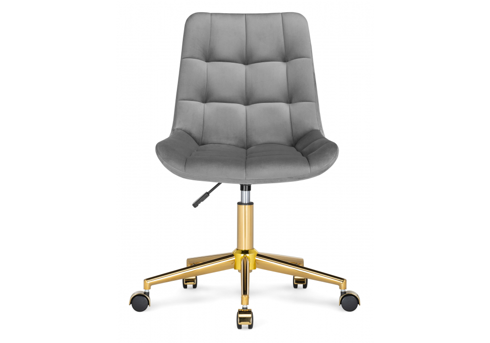 Офисное кресло Woodville Честер темно-серый, золото
