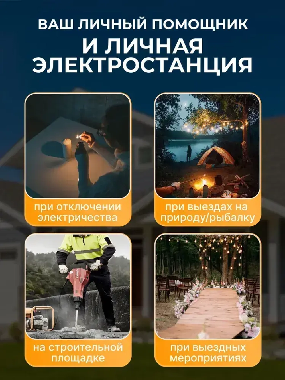 Генератор CARVER PPG -4600I инверторный (3,5/3,8 кВт, 220В, 2 розетки, USB)