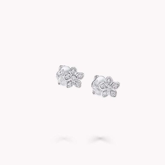Пусеты Graff Wild Flower Petite Pavé Diamond Stud Earrings
